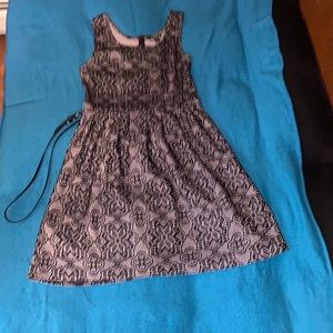 Black and grey dress
